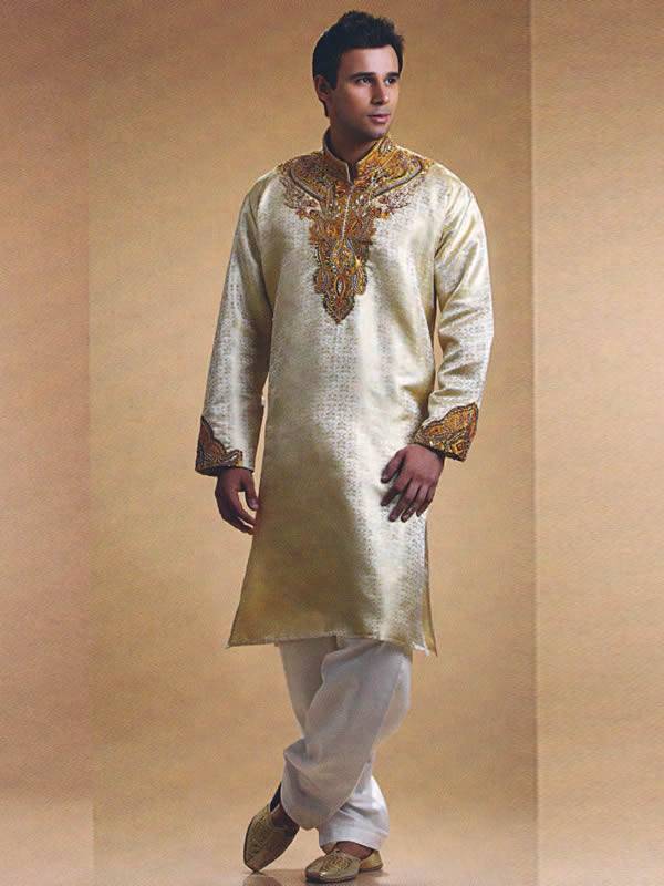 hand embroidered kurta, silk embroidered kurta, kurta sherwani, designer kurta, mens kurta