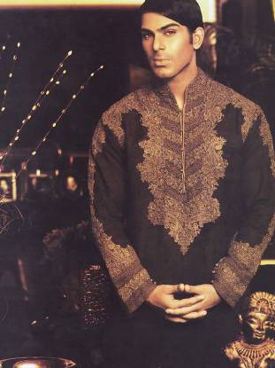 hand embroidered kurta, silk embroidered kurta, kurta sherwani, designer kurta, mens kurta