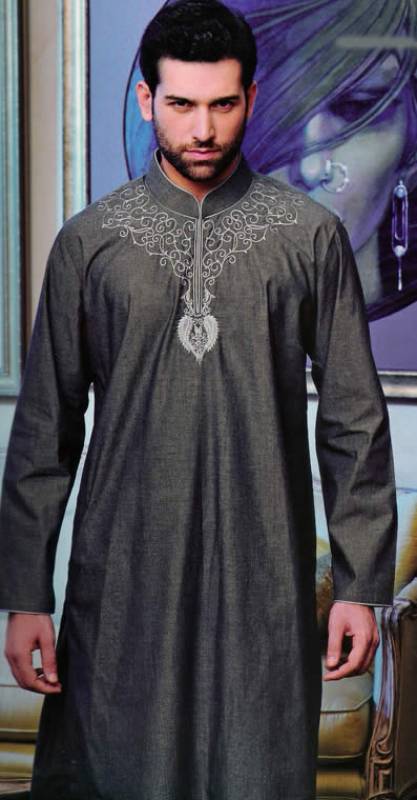 hand embroidered kurta, silk embroidered kurta, kurta sherwani, designer kurta, mens kurta