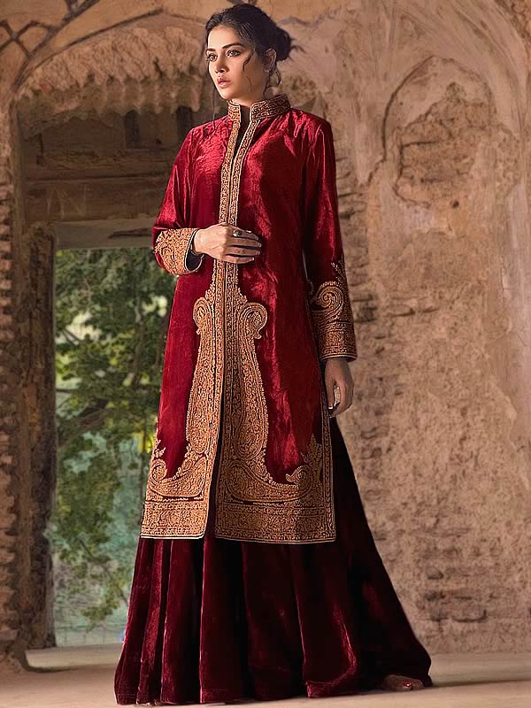 0016149 rufous fleur sharara suit