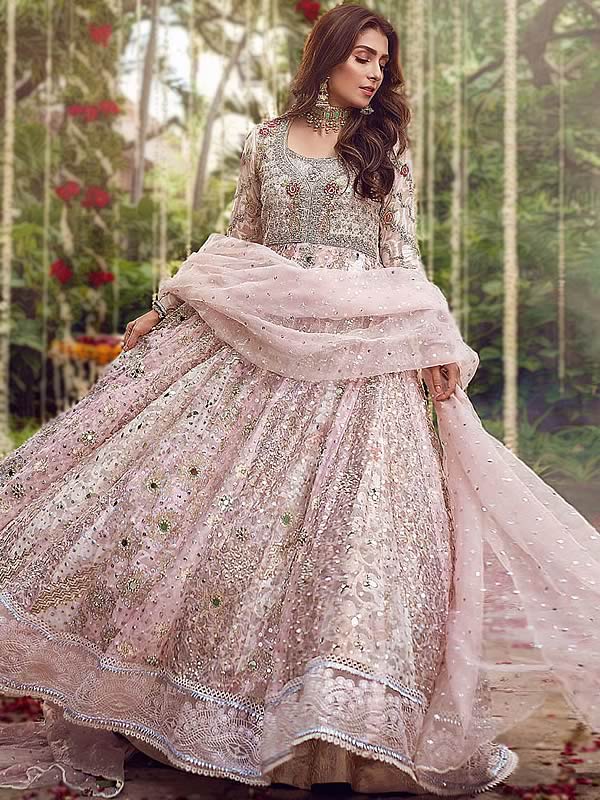 Adorable Pink Colour Casual Wear Anarkali Suit – Techlazer