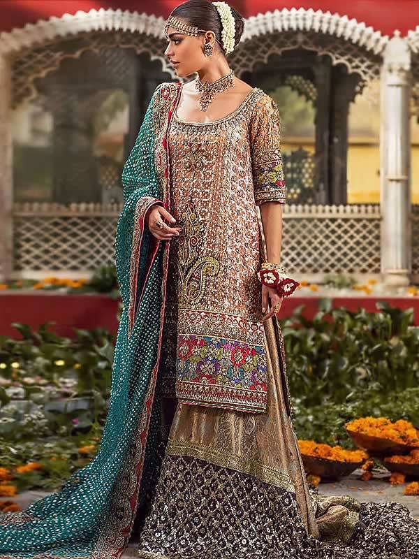 Latest Wedding Gharara Suits Decatur Georgia USA Buy Designer Wedding Gharara Suits