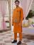 Deep Carrot Orange Waistcoat for Mens Missouri City Texas TX USA Waistcoat and Kurta Combinations