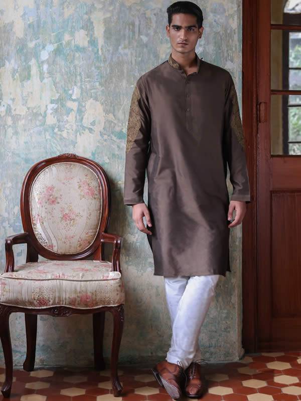 Gorgeous Embroidered Kurta Pajama Hicksville New York NY USA Bespoke Kurta Pajama Suits for Mens