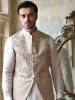 Beige Heavy Embroidered Waistcoat Alexandria Virginia USA Pakistani Mens Waistcoats UK