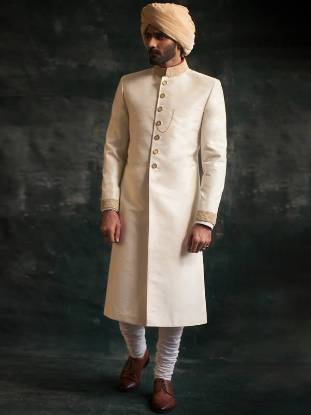 Gorgeous Raw Silk Mens Sherwani Ilford London UK Raw Silk Sherwani