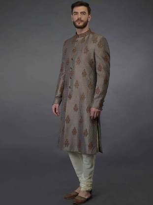 Outstanding Groom Sherwani Suits South London UK Jamawar Sherwani