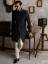 Black Raw Silk Sherwani Bath England UK Mens Sherwani