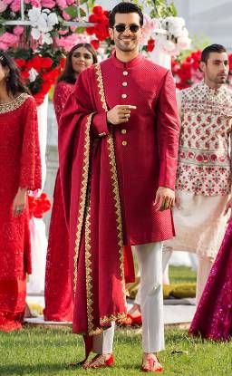 Beautiful Jamawar Sherwani Suits Surrey England UK Traditional Sherwani