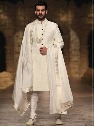 Beautiful Jamawar Sherwani Suits Dubai UAE Sherwani Dresses