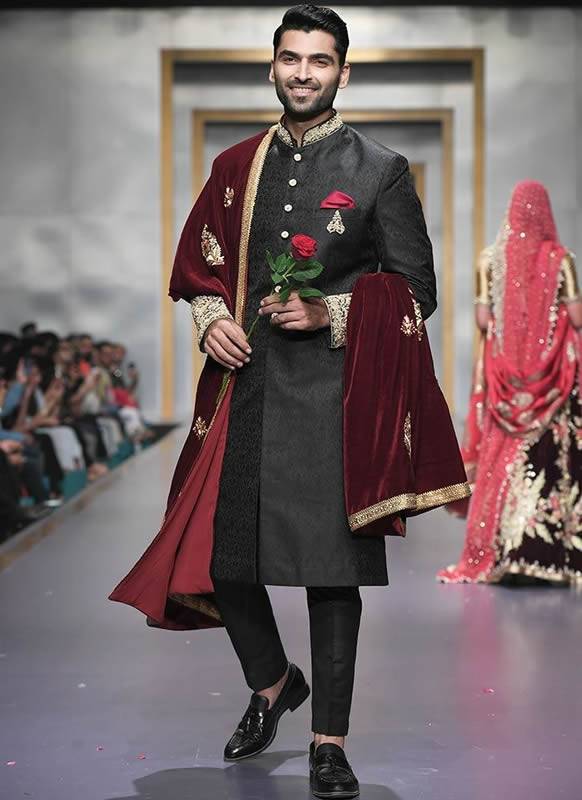 Beautiful Jamawar Sherwani Suits Sharjah UAE Sherwani USA