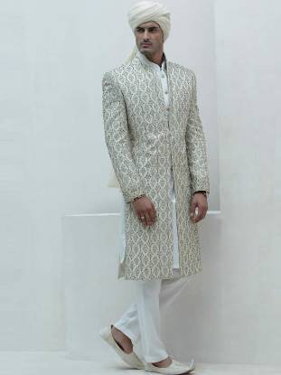 Attractive Menswear Sherwani Oak Tree Road New York NY US Embroidered Sherwani