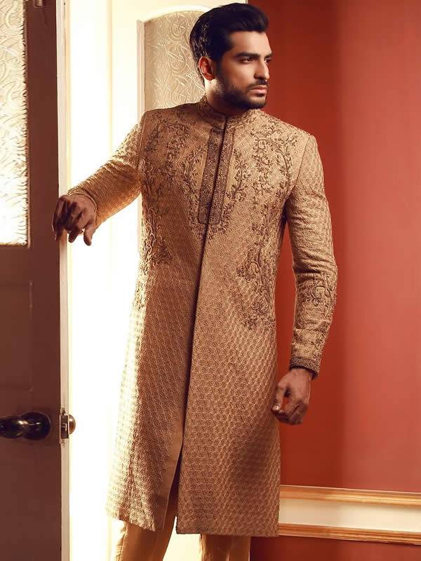 Beautiful Raw Silk Sherwani Suits Jacksonville Florida USA Sherwani Dresses