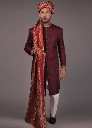 Graceful Sherwani for Mens Canada Embroidered Sherwani