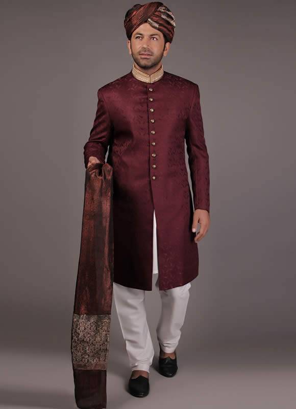 Traditional Jamawar Groom Sherwani Skjetten Skedsmo Norway Pakistani Sherwani