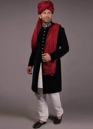 Classy Bespoke Sherwani For Groom Garden City London UK Mens Sherwani