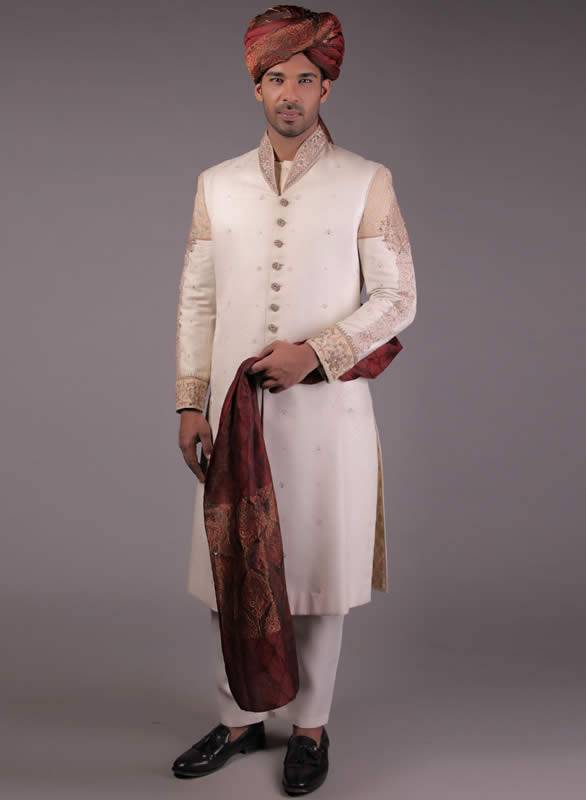 Elegant Wedding Sherwani for Groom Dubai UAE Sherwani Australia