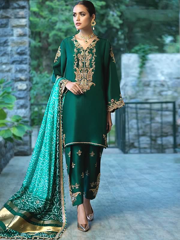 Bandhani dupatta dress hotsell