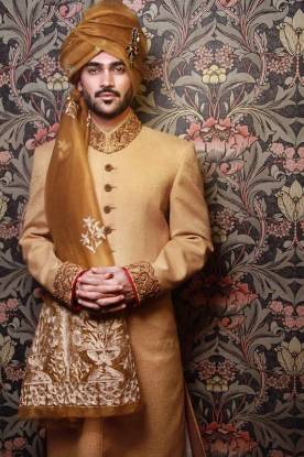 Awesome Jamawar Sherwani Los Angeles California Sherwani Suits