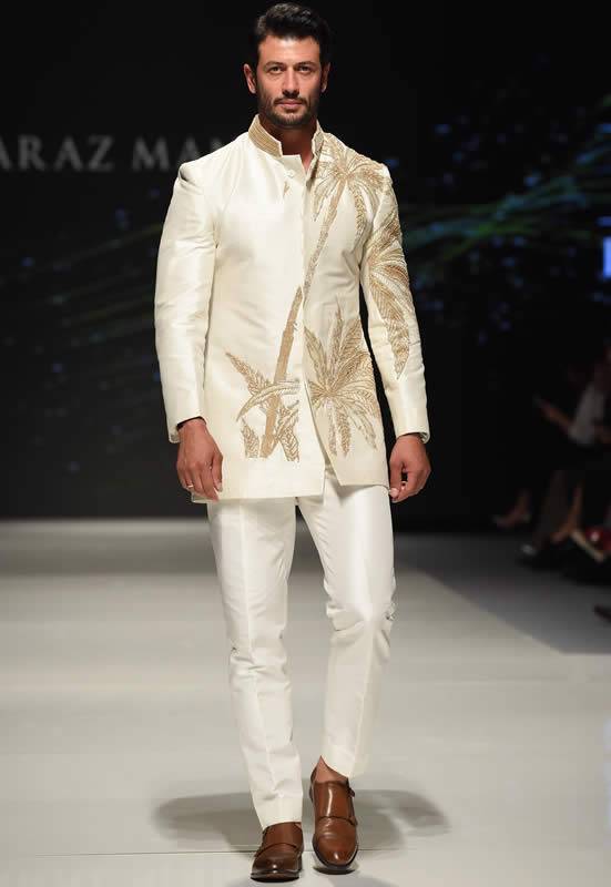 Off-White Sherwani for Mens New York City Brooklyn Sherwani Suits