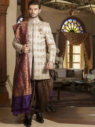 Awesome Jamawar Sherwani Suits Los Angeles California Mens Collection 2018