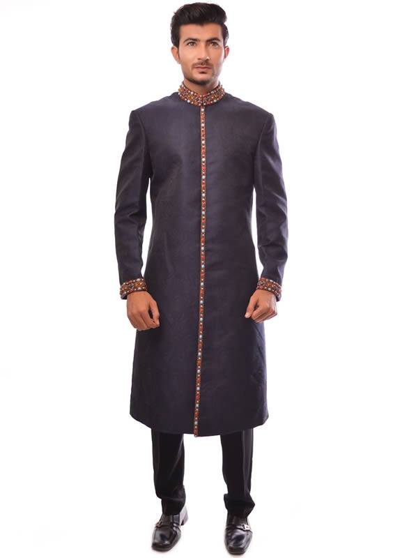 Awesome Jamawar Sherwani Suits Illinois Chicago Mens Collection 2018