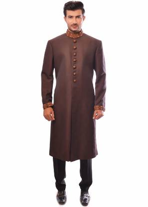 Menswear Raw Silk Sherwani New Jersey City Matawan Mens Collection 2018