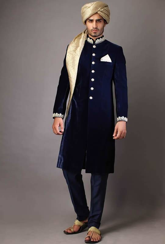 Stylish Velvet Sherwani Suits Surrey London UK Mens Collection 2018