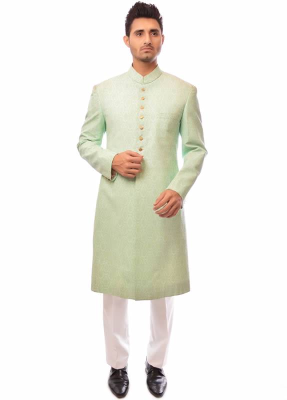 Smart Looking Jamawar Sherwani Houston Texas Dallas Mens Collection 2018