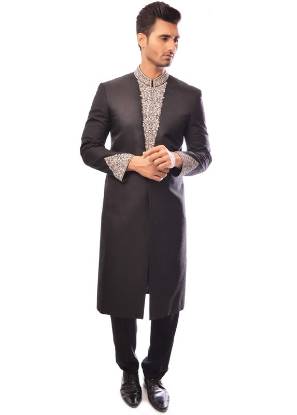 Stylish Jamawar Sherwani Oslo Norway Mens Collection 2018