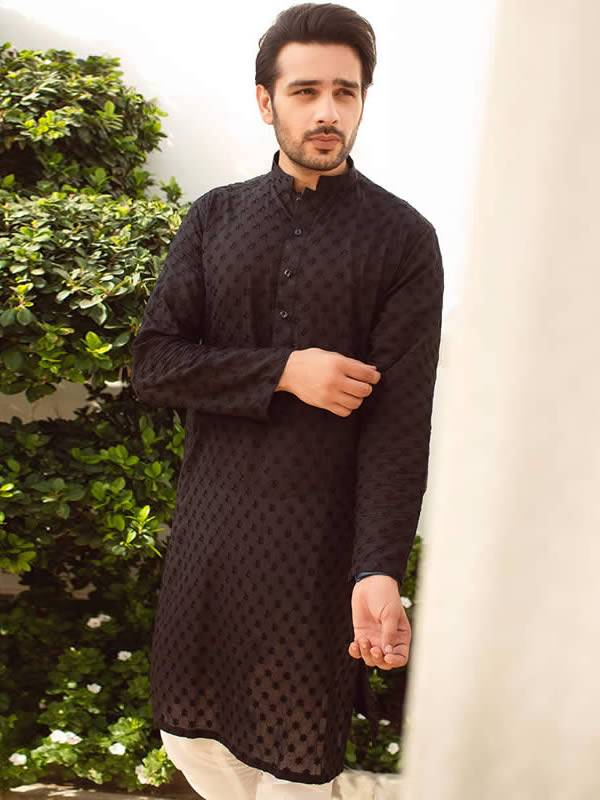 Mens Kurta Pajama Canada Springfield Washington DC USA Embroidered Kurta for Eid