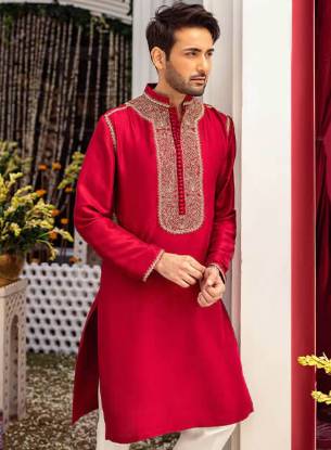 Embroidered Wedding Kurta Wilmington Delaware USA Mens Eid Kurta Canada