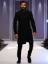 Attractive Black Sherwani in Raw Silk Los Angeles California Mens Collection 2018