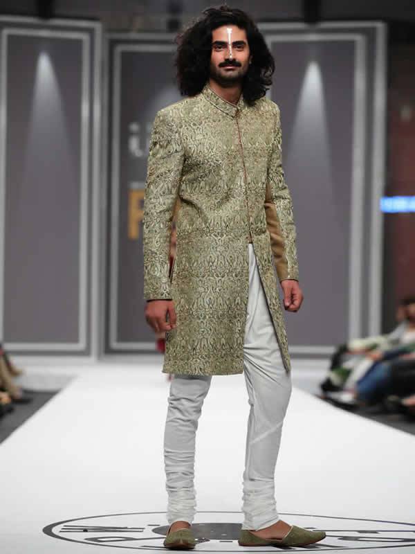 Heavy Embellished Raw Silk Sherwani for Grooms Indian Pakistani Sherwanis Mens Collection 2018