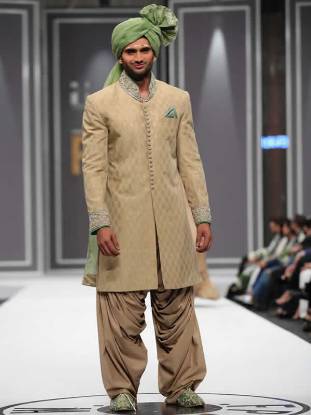 Sherwani Groom Wedding Sherwani in Jamawar