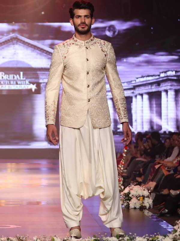 Menswear Short Length Sherwani Self Jamawar Sherwani Suits