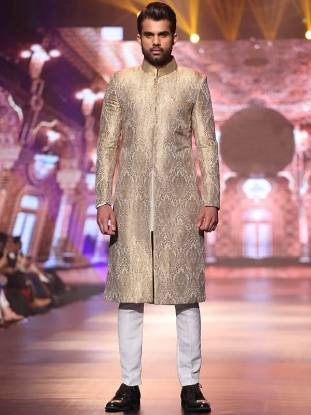 Plain Banarasi Jamawar Sherwani for Mens Farmington Hills Michigan MI USA