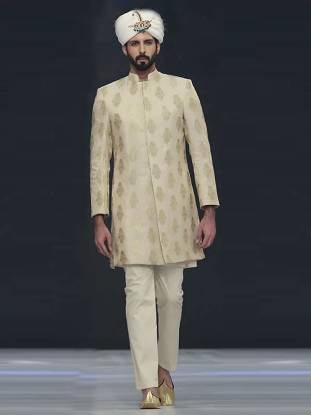 Plain Jamawar Sherwani for Mens Richmond Hill New York NY US Mens Collection 2018