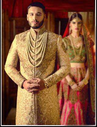 Designer Sherwani Sacramento California CA USA Designer Groom Sherwani in Jamawar