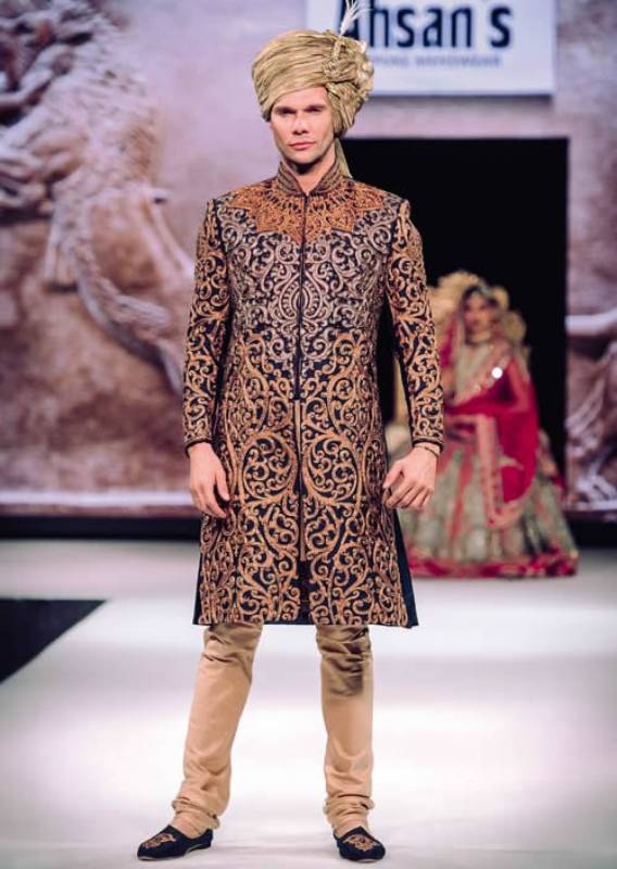 Pakistani Sherwani Brisbane Australia Gorgeous Velvet Sherwani for Groom