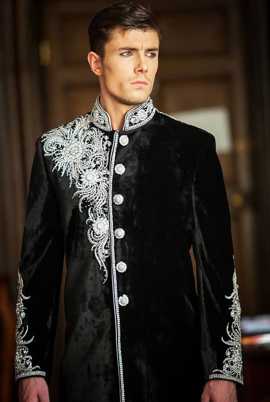 Custom Bespoke Men's Sherwani Suits Salisbury UK Men's Sherwani Collection