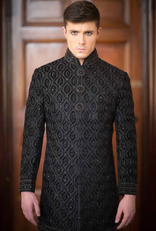 Short Length Jodhpuri Style Sherwani Kingston UK Jodhpur Sherwani Collection