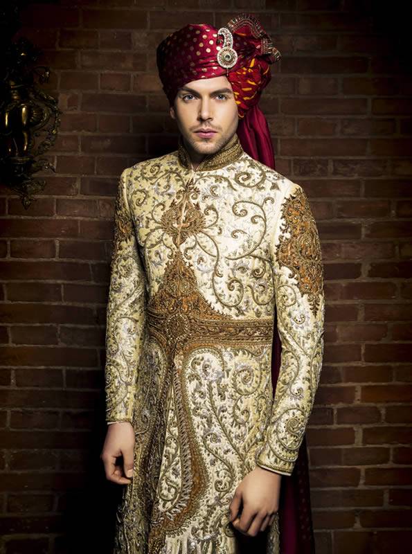 Classy Bespoke Sherwani For Groom Oldham UK Bespoke Sherwani Collection