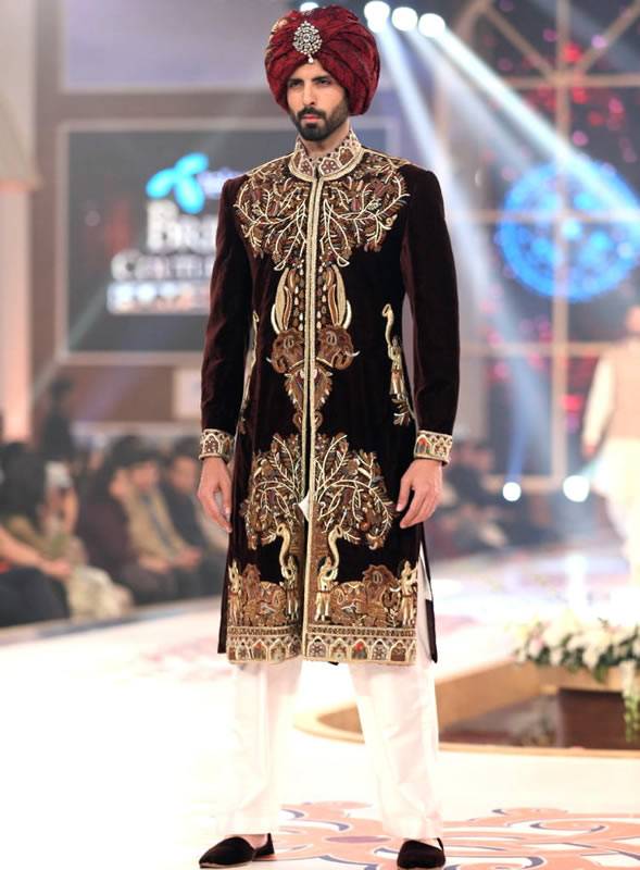 Seal Brown Sherwani Suit For Wedding Doha Qatar Wedding Sherwani