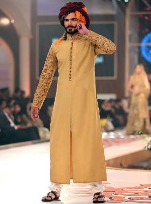 Pale gold Long Sherwani Suit For Wedding Katy Texas TX US