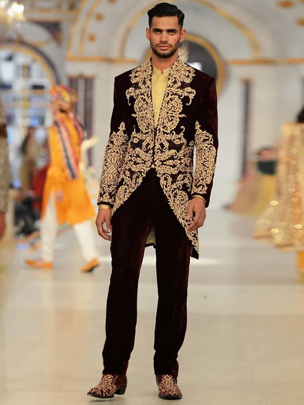 Indo Western Style Embroidered Sherwani For Mens Katy Texas TX US
