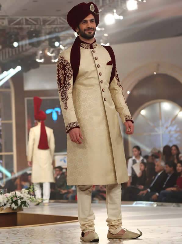 Jamawar Sherwani Groom Sherwani Suits Huntington New York NY USA