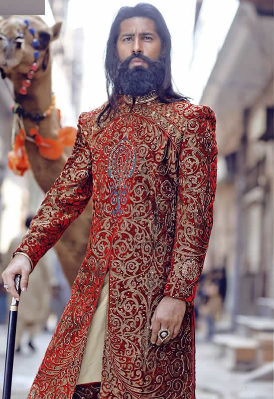 Velvet sherwani hotsell for groom