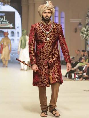 Elegant Banarasi Jamawar Sherwani Suit Oslo Norway Ziggi Menswear Sherwani Mens Sherwani
