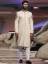 Glamorous Off-White Mens Sherwani Suit Illinois Chicago Umar Sayeed Sherwani Traditional Sherwani